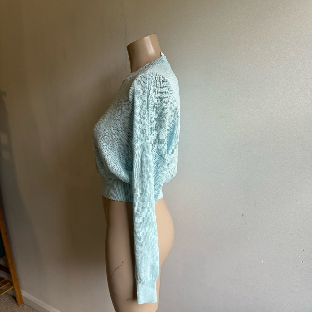 NWT Madewell Loose-Knit Crewneck Sweater in Clarity - Picture 7 of 12